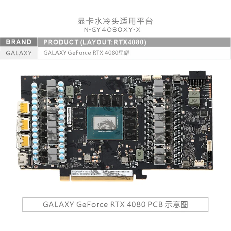 Блок охлаждения GPU Bykski для – обзор и цена Rtx 4080 Water Cooling Block
